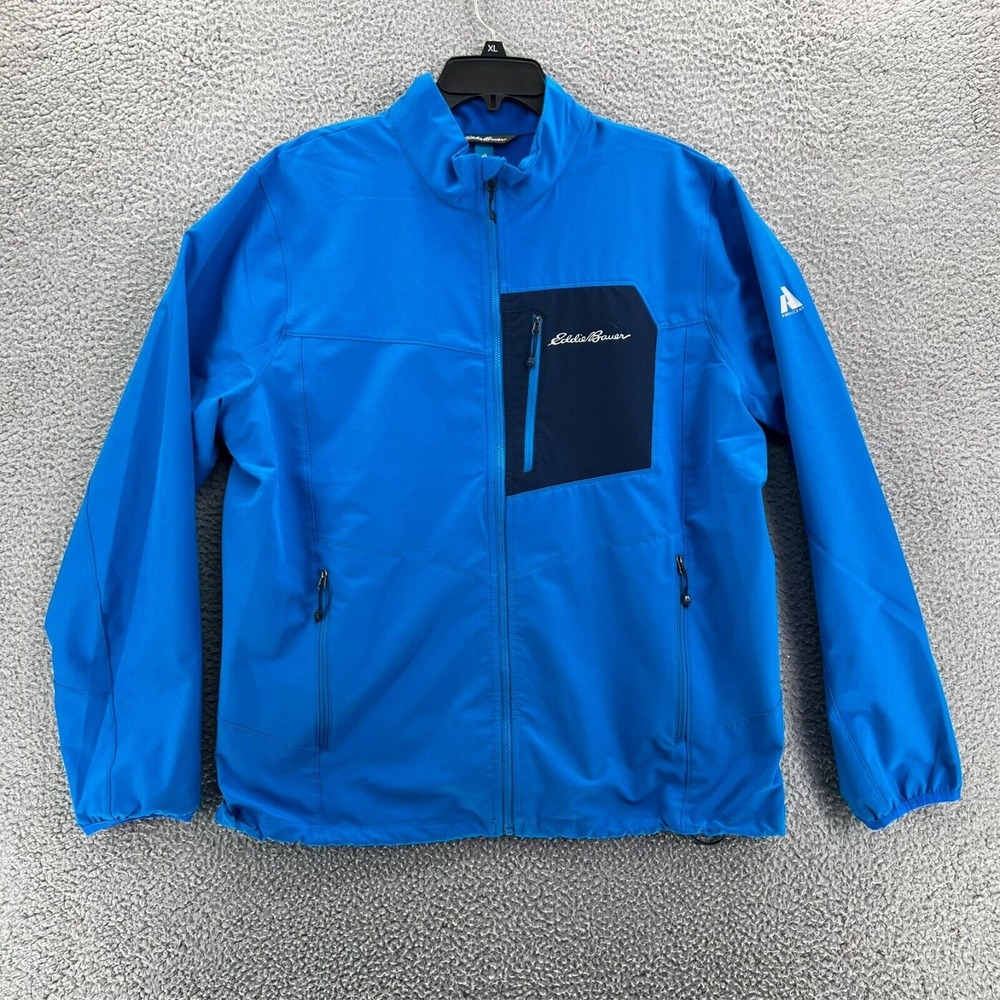 EDDIE BAUER Jacket Mens XL Blue First‎ Ascent Fleece Zip Up Fleece Line Jacket